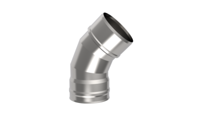 (GS) Отвод 135° Ø150мм., AISI 430/0,8мм.