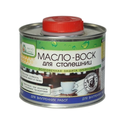 Масло-воск для столешниц «Масло&Дерево», 0,5 л.