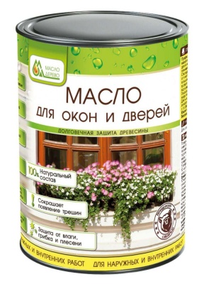 Масло для Окон и Дверей «Масло & Дерево», 0,9 л.