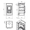 Печь-Камин Везувий ПК-01(270) Красный (9кВт; Ø115мм; до 150m³/60m²) 