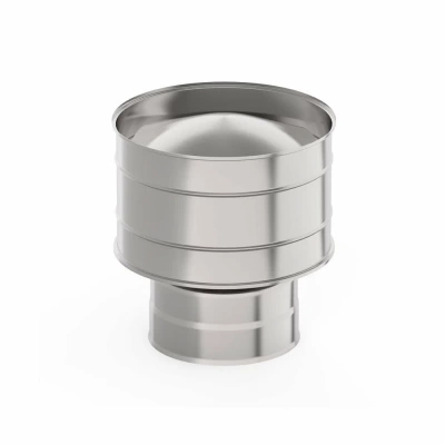 Оголовок с дефлектором Ø130х200 мм., AISI 439/439, 0,5/0,5 мм.