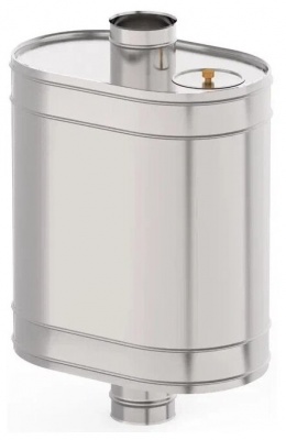 Бак на трубе Ø120 мм., 60 л., AISI 439/0,8 мм.