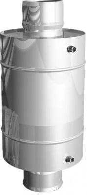 Теплообменник 4л. Ø130 мм., AISI 439/0,8 мм.