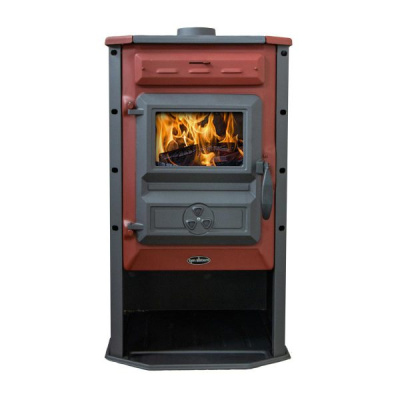 Печь-камин TimSistem "Magic Stove" Красный. [Ø120; 8кВт; до 150m³/60m²][8кВт; 160m³]
