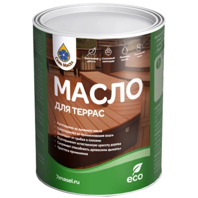 Масло для террас 0,9л. "Семь Масел"