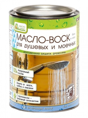 Масло-воск для душевых и моечных «Масло&Дерево», 0,9 л.